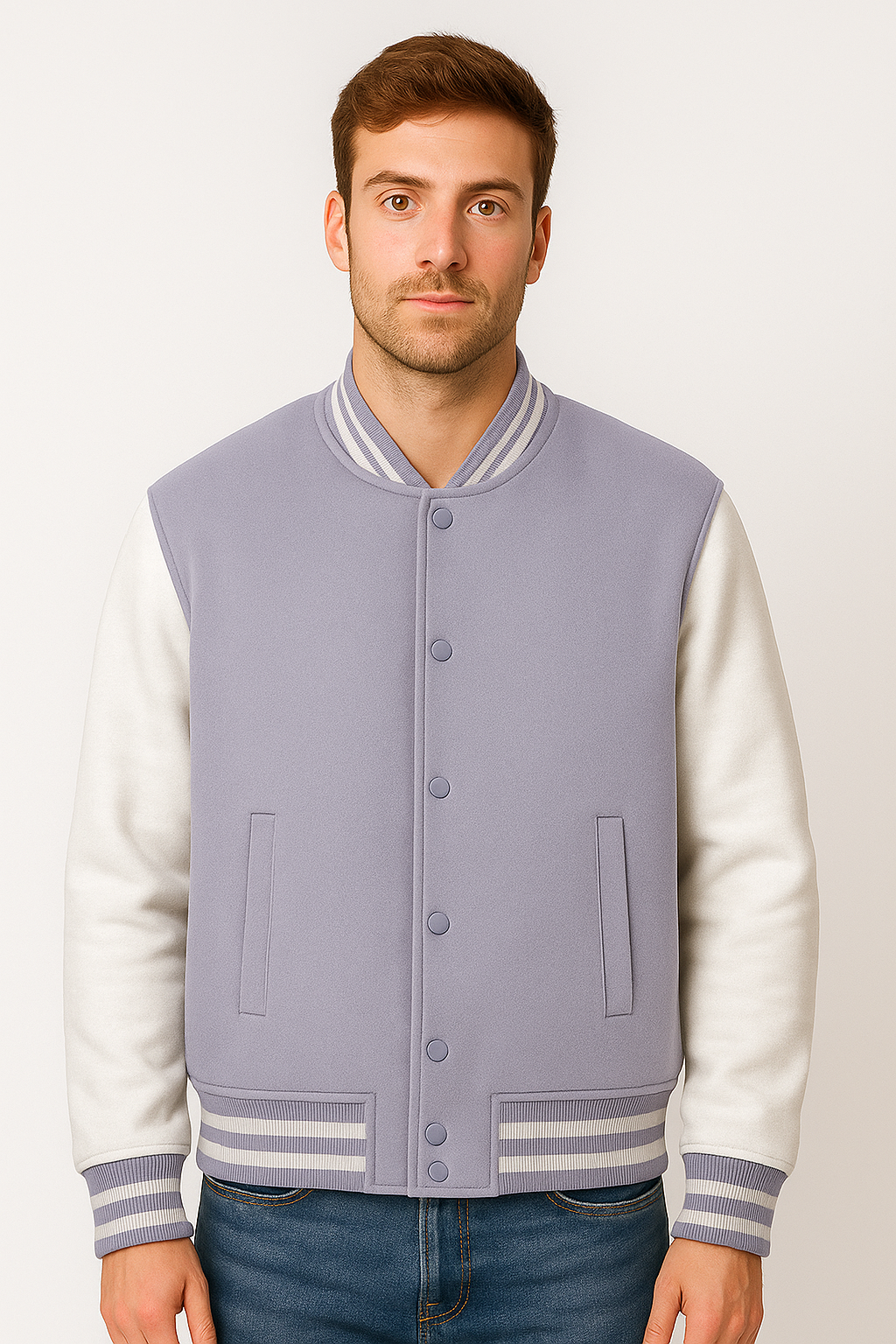 Light Lavender Varsity Jacket